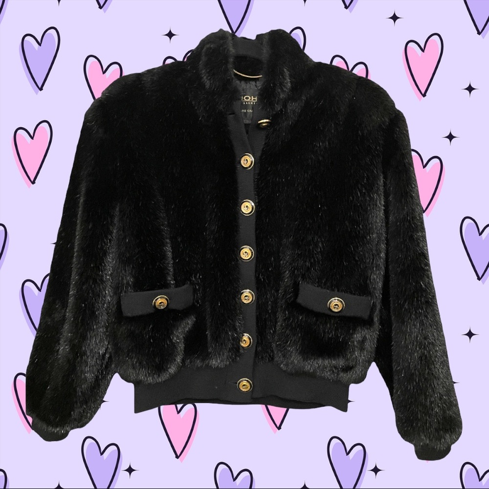 St. John faux fur jacket